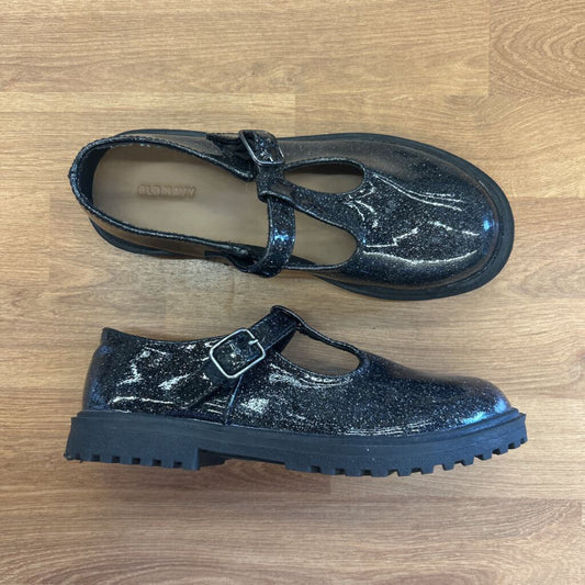 Old Navy Black Sparkle T-Strap Shoes - 3