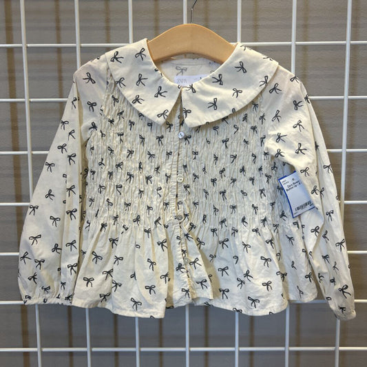 Zara Bows LS Button Up - 5