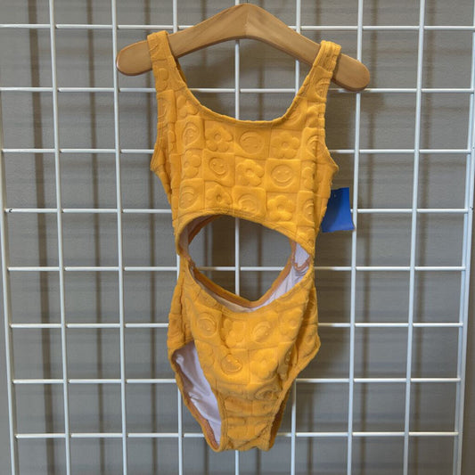 Old Navy Flower Terry Cloth One PC Swimsuit 6/7