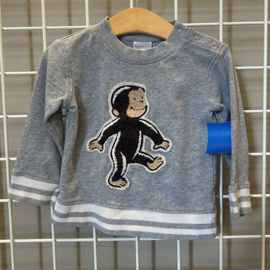 Hanna Andersson Curious George Crewneck 2T