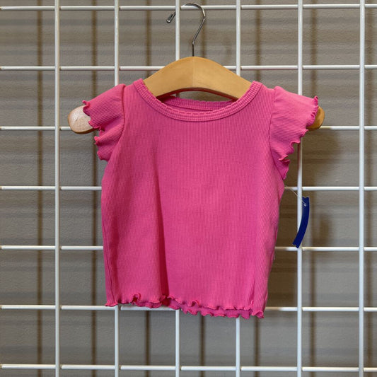 Jumping Beans Ribbed SS Tee - 12m