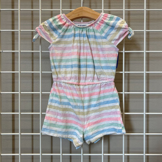 Old Navy Stripe SS Romper - 2T