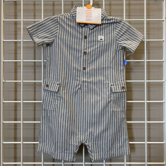 NWT Carter's Stripe SS Romper - 18m