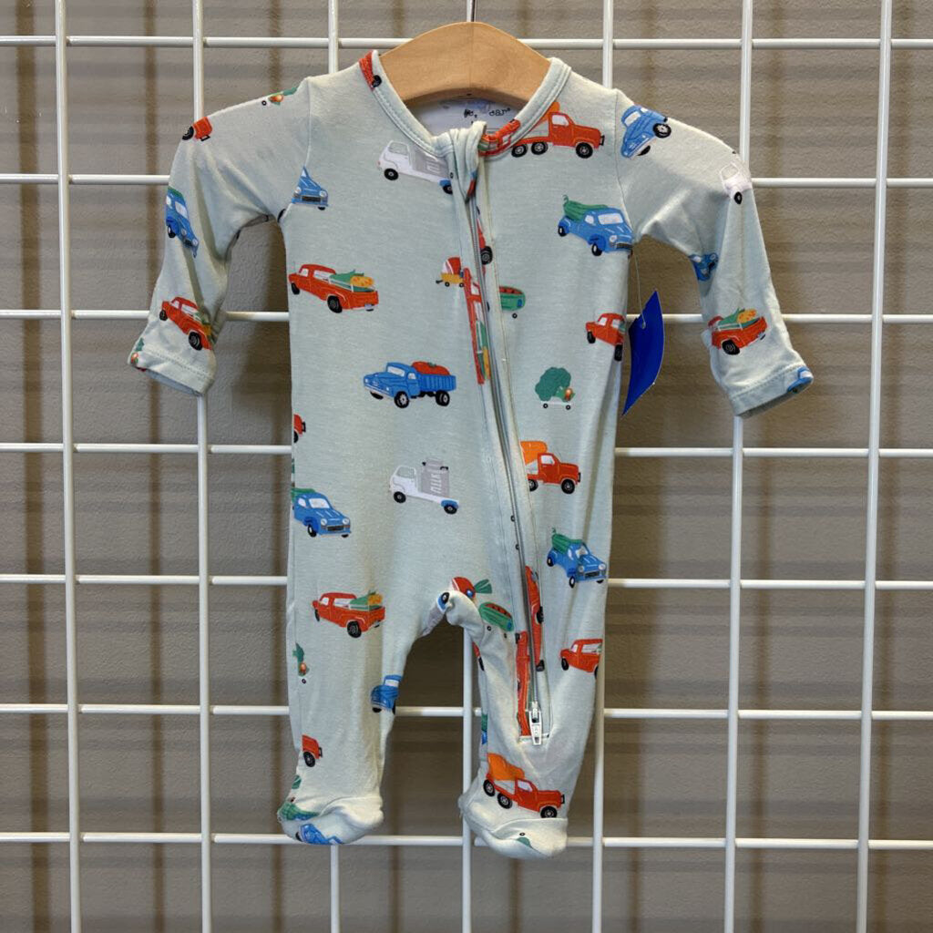 Angel Dear Bamboo Farm Truck Zip Sleeper (small mark on front) - NB