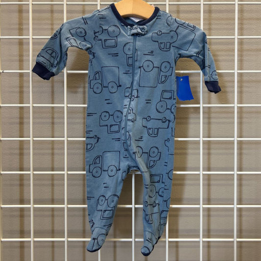 Onesies Vehicles Zip Sleeper - 0/3m