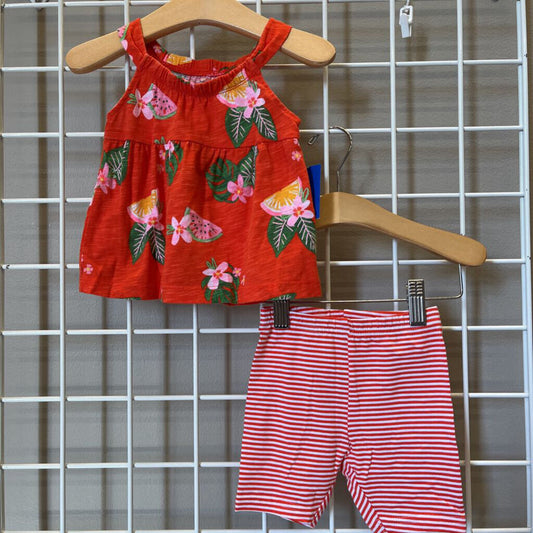 Carter's Watermelon Two Pc Set - 12m