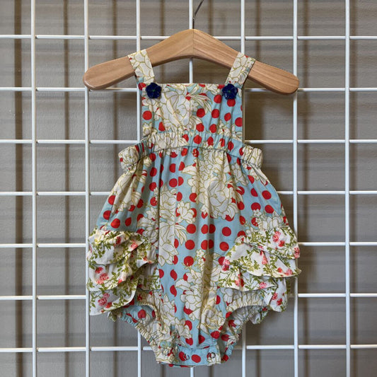 Matilda Jane Floral Ruffle Bubble Romper - 12m