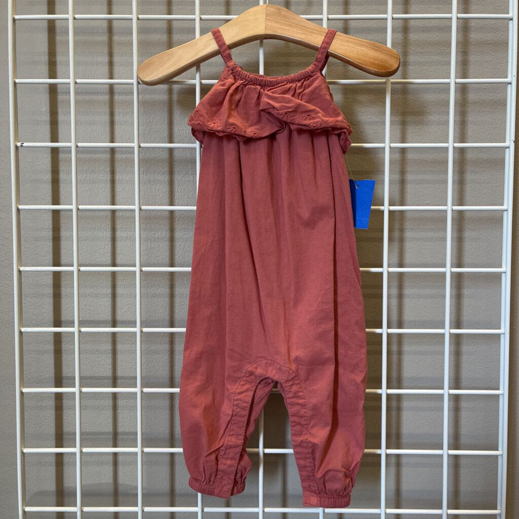 Old Navy Eyelet Tank Romper - 6/12m