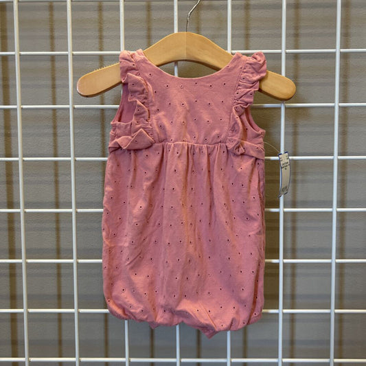 Carter's Eyelet Bubble Romper - 6m