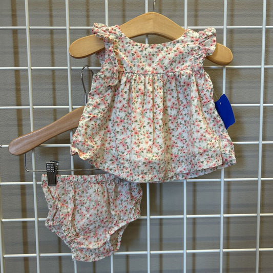 Old Navy Floral SS Dress w/ Bloomers - 6/12m