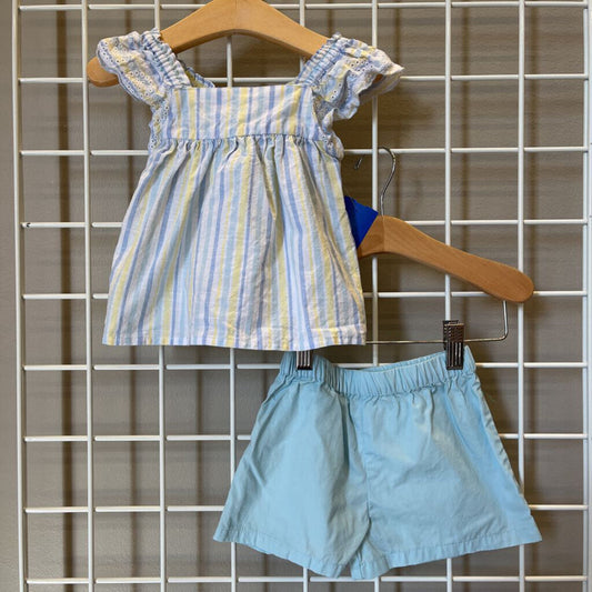 Little Me Stripe Two Pc Set - 12m