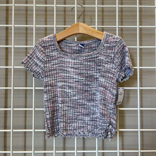 Old Navy Heathered SS Top - 6/7