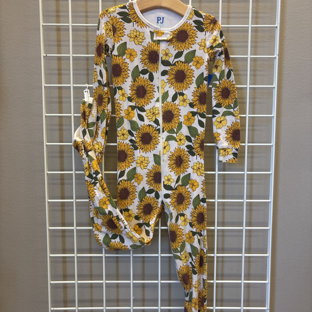 Children's Place Sunflower Zip Pjs - 5T