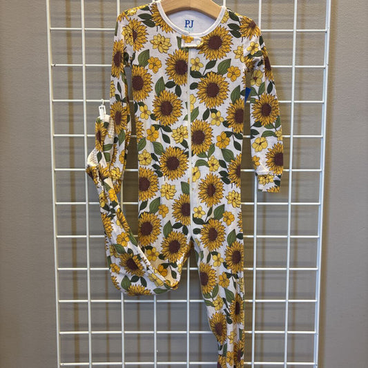 Children's Place Sunflower Zip Pjs - 5T