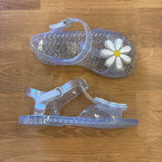 Old Navy Daisy Clear Jelly Sandals - 6