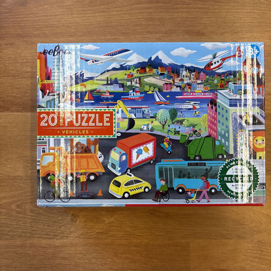 eeBoo 20pc Puzzle - Vehicles
