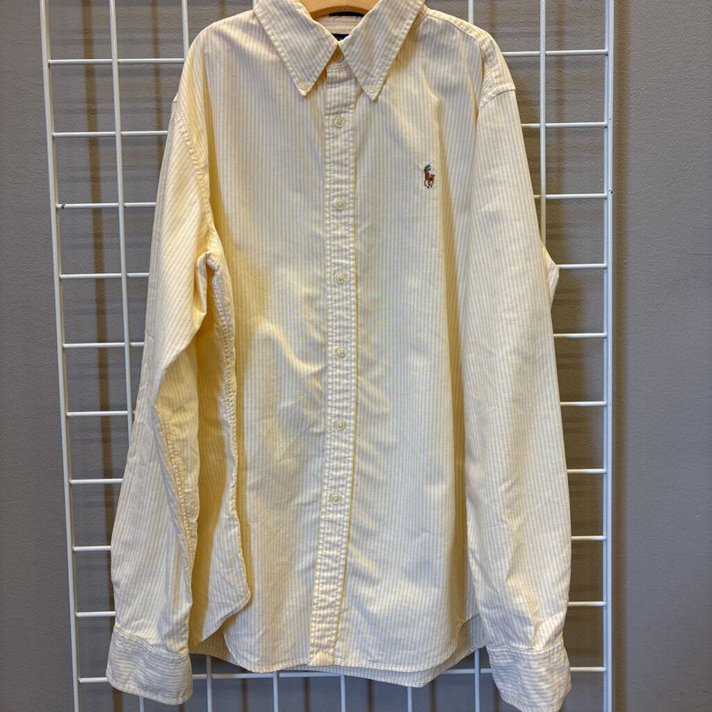 Ralph Lauren Classic Fit Stripe LS Button Up - 14