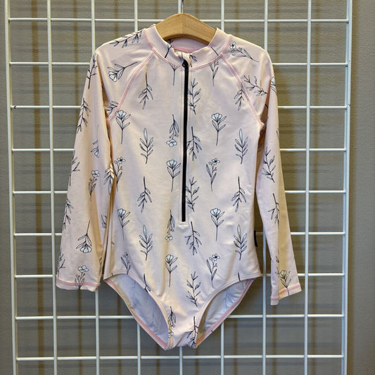 Tiny TribeFloral LS Swimsuit - 6/7