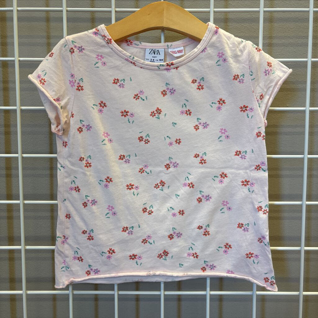 Zara Floral SS Tee - 3/4