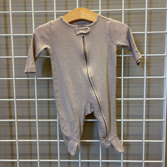 Carter's Stripe Zip Sleeper - 0/3m