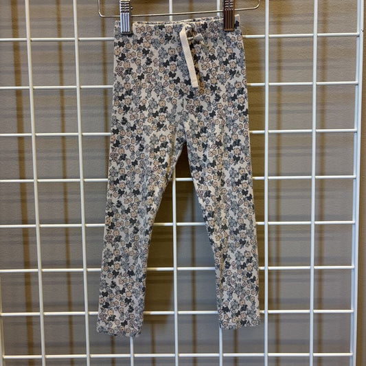 Zara Ribbed Floral Leggings - 3/4