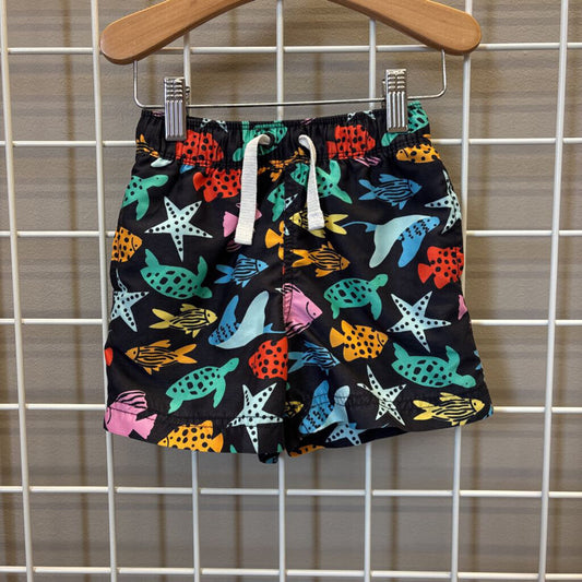 Hanna Andersson Fish Swim Shorts - 3T