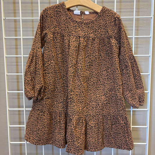 Gap Kids Corduroy Leopard LS Dress - 4/5