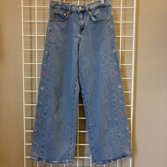 Levi's High Rise Baggy Embroidered Jeans - 12