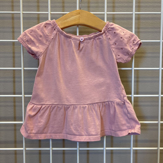 Carter's Ruffle SS Tee - 12m