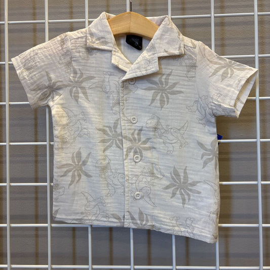 Toy Story Rex Linen SS Button Up - 12M