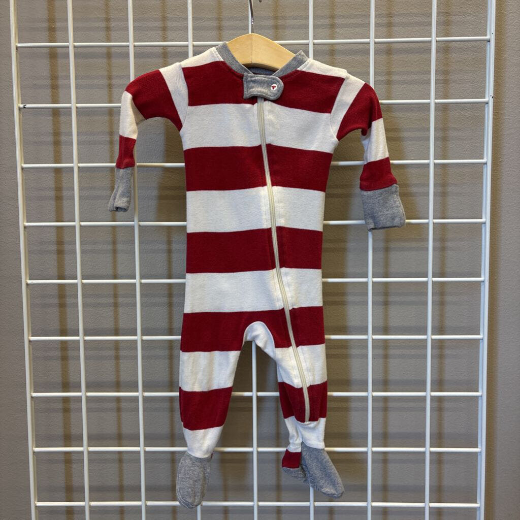 Burt's Bees Stripe Zip Sleeper - 0/3m