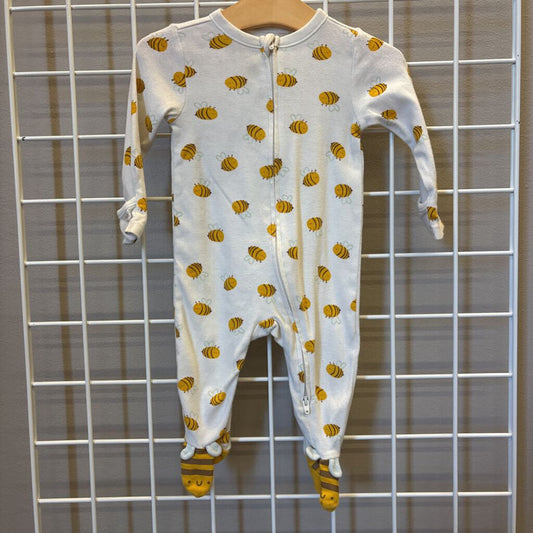 Old Navy Bumble Bee Zip Sleeper (wash wear) - 6/9M