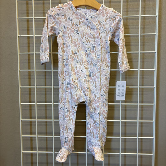 NWt Nordstrom Floral Button Sleeper - 9M