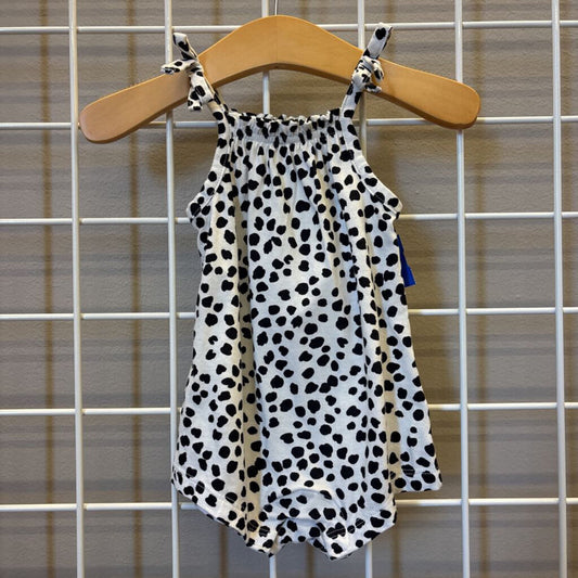old Navy Dots Tank Romper - 3/6M