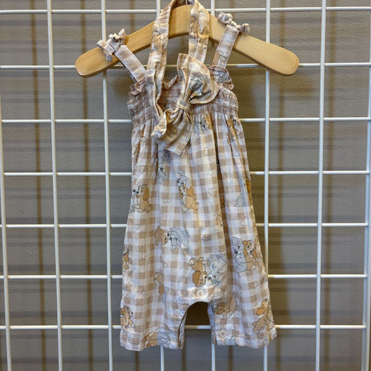 Disney Baby Lady & The Tramp Tank Romper & Headband Set - 0/3M