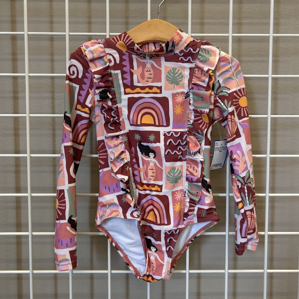 Cotton On Mermaid LS One Pc Swim 5