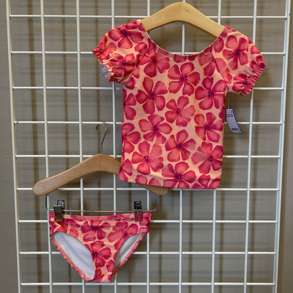 Carter's Flower 2 Pc Swim 4