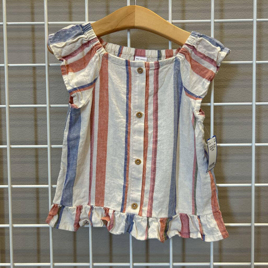 Carter's Striped Linen SS Top 4