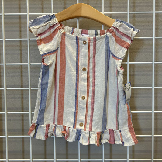 Carter's Striped Linen SS Top 4