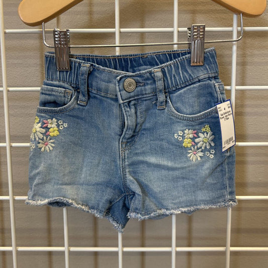 Gap Emboriered Flower Jean Shorts 3T
