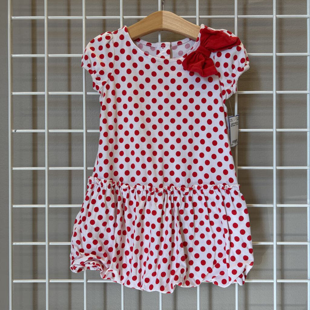 Janie & Jack Dot SS Dress - 2T