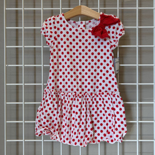Janie & Jack Dot SS Dress - 2T