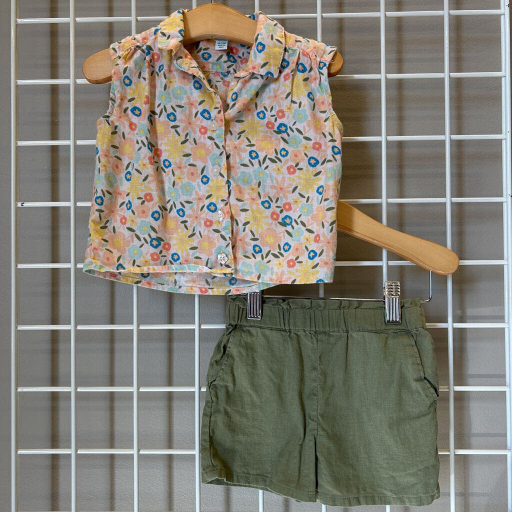 Dip Floral Two Pc Set - 18/24m