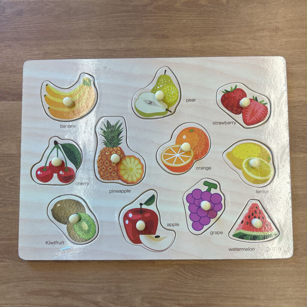 Wood Fruit Puzzle