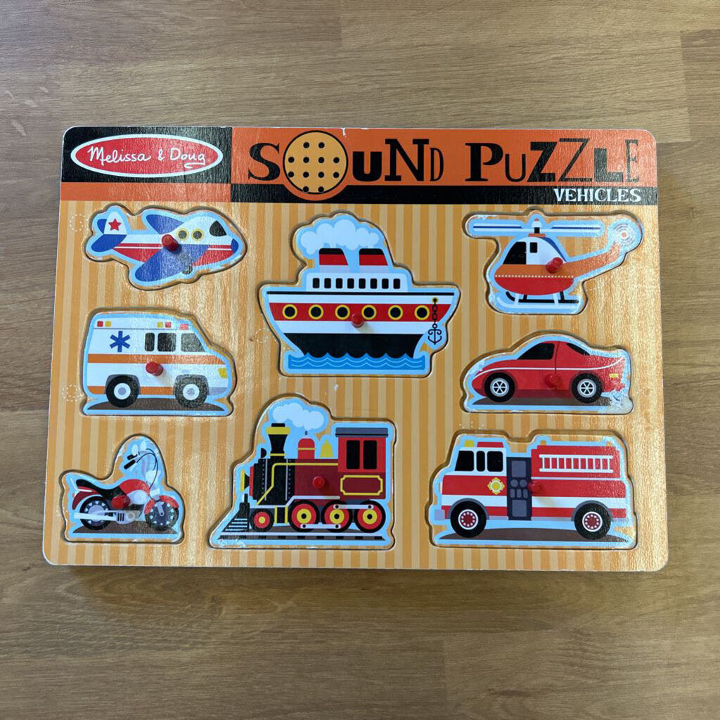 Melissa & Doug Sound Puzzle - Vehicles