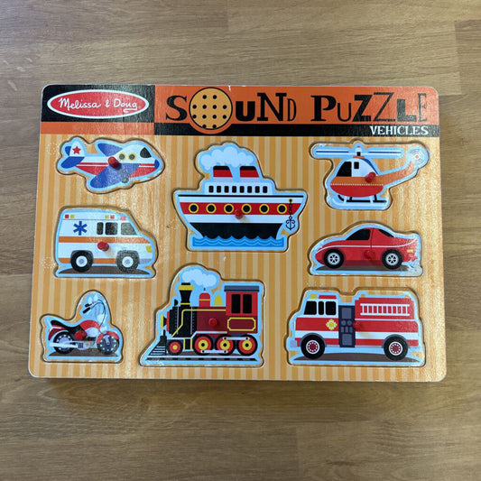 Melissa & Doug Sound Puzzle - Vehicles