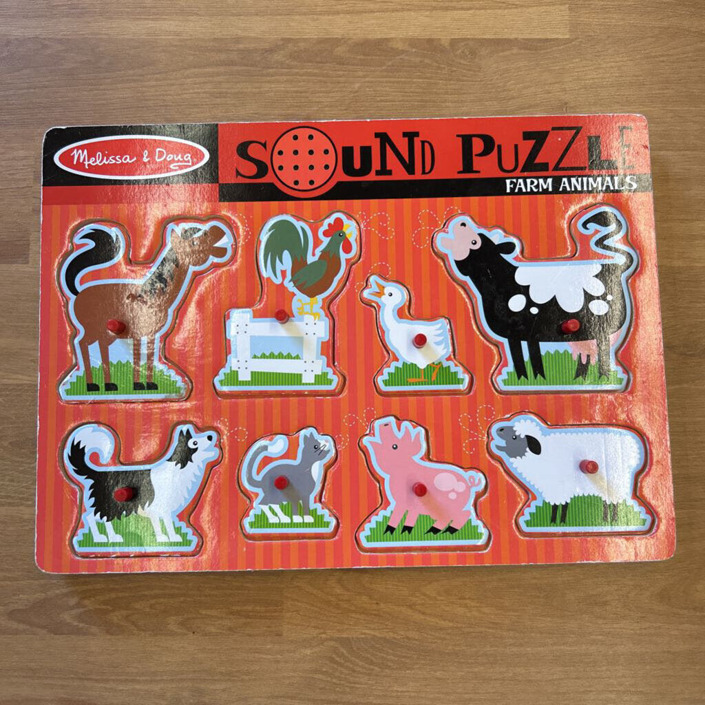 Melissa & Doug Sound Puzzle - Farm Animals