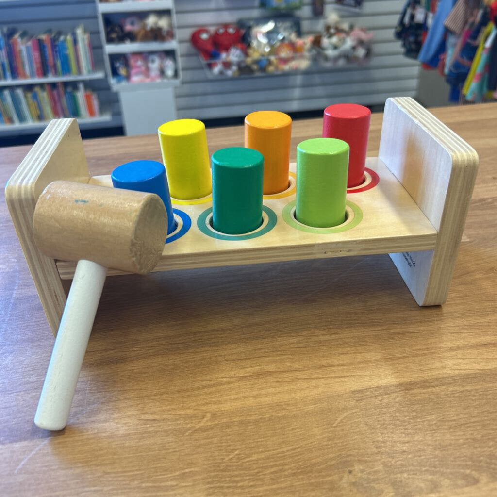 ELC Rainbow Wood Hammer Toy