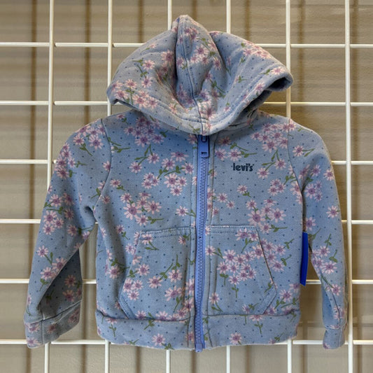 Levi's Floral Zip Hoodie - 18m