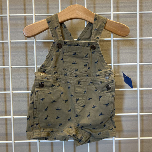 American Hawk Dino Short Overalls - 0/3m